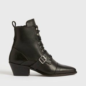All Saints Black Katy Boots